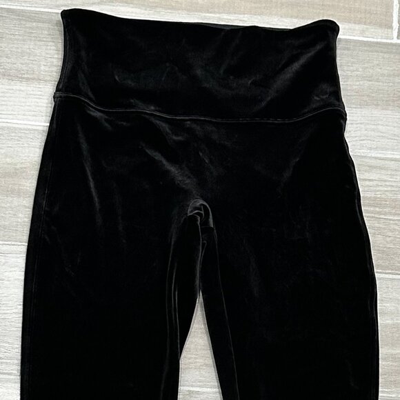 Spanx Ready To Wow! High Rise Velvet Leggings in Black Style 2070 Women's Size M - Picture 4 of 8